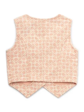 Venus denim gilet met logo (7-14)