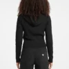 Vest met capuchon en kabelpatroon