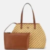 Vikky geweven stro-shopperset Vikky geweven stro-shopperset