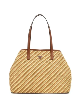 Vikky geweven stro-shopperset