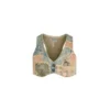 Vintage denim patchwork top