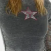 Vintage gelaagd kanten T-shirt