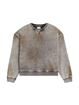 Vintage gewassen sweatshirt met ronde hals
