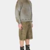 Vintage gewassen sweatshirt met ronde hals