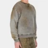 Vintage gewassen sweatshirt met ronde hals