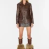 Vintage leren jas