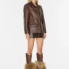 Vintage leren jas