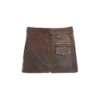 Vintage leren rok