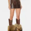 Vintage leren rok