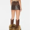 Vintage leren rok