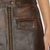 Vintage leren rok