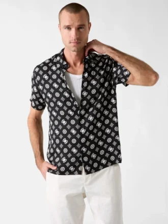 Wayco-overhemd met Peony-logo