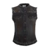 Western denim gilet