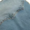 Western denim gilet