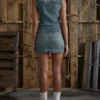 Western denim gilet