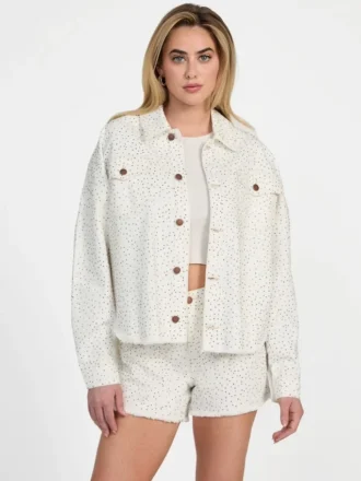 Western denim shacket