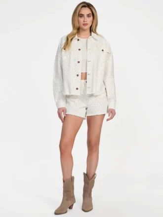 Western denim shacket