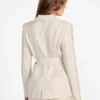 Whitney bloemenblazer met ceintuur