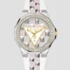 Wit analoog leren horloge Wit analoog leren horloge