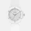 Wit analoog siliconenhorloge