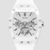 Wit multifunctioneel horloge met siliconenband