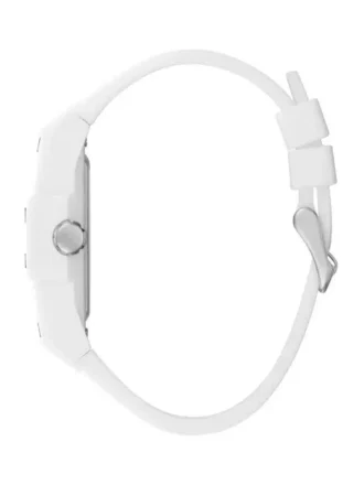 Wit multifunctioneel horloge met siliconenband