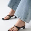 Yaiza leren Sandalen