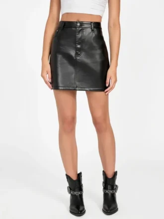 Ysaline mini-rok van imitatieleer Ysaline mini-rok van imitatieleer
