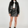 Ysaline mini-rok van imitatieleer Ysaline mini-rok van imitatieleer