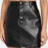 Ysaline mini-rok van imitatieleer Ysaline mini-rok van imitatieleer