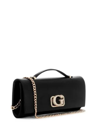 Zalina satijnen clutch met handvat