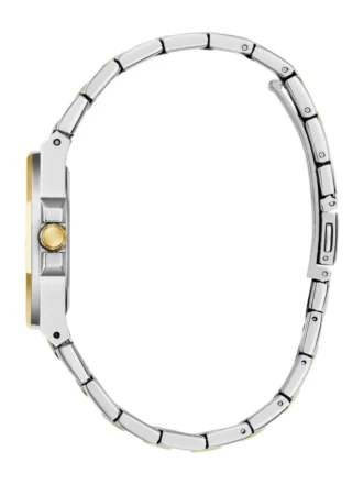 Zilver- en goudkleurig analoog horloge