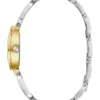 Zilver- en goudkleurig analoog horloge