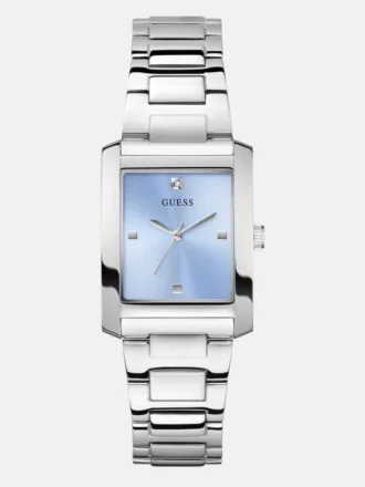 Zilverkleurig analoog horloge