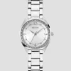 Zilverkleurig analoog horloge