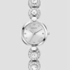 Zilverkleurig analoog horloge