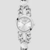 Zilverkleurig analoog horloge