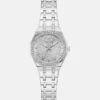 Zilverkleurig analoog horloge