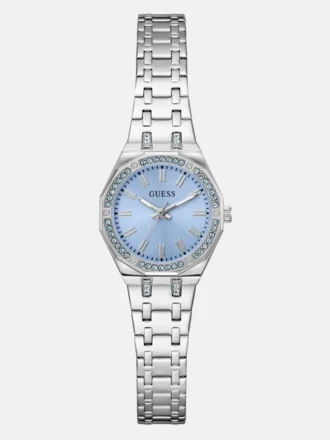 Zilverkleurig analoog horloge