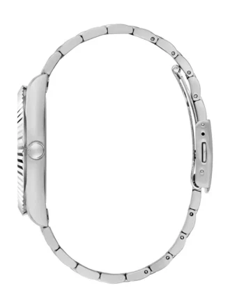 Zilverkleurig analoog horloge
