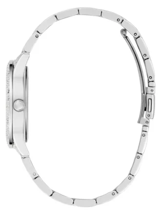 Zilverkleurig analoog horloge