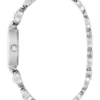 Zilverkleurig analoog horloge