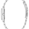 Zilverkleurig analoog horloge