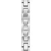 Zilverkleurig analoog horloge met kristal