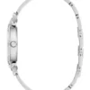 Zilverkleurig analoog horloge met strass