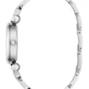 Zilverkleurig analoog horloge met strass