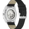 Zilverkleurig analoog leren horloge Zilverkleurig analoog leren horloge