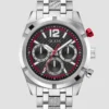 Zilverkleurig chronograafhorloge Zilverkleurig chronograafhorloge