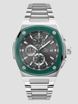 Zilverkleurig chronograafhorloge