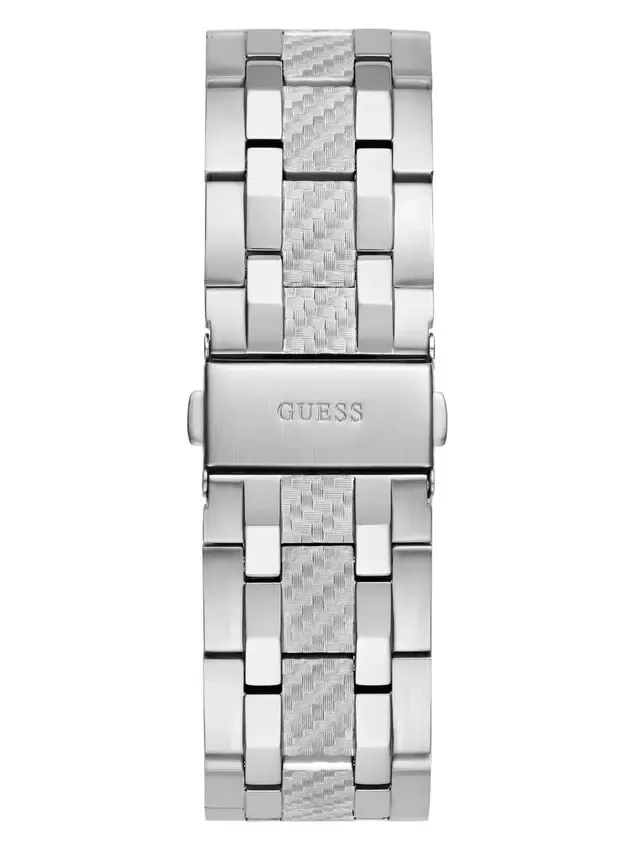 Zilverkleurig chronograafhorloge Zilverkleurig chronograafhorloge